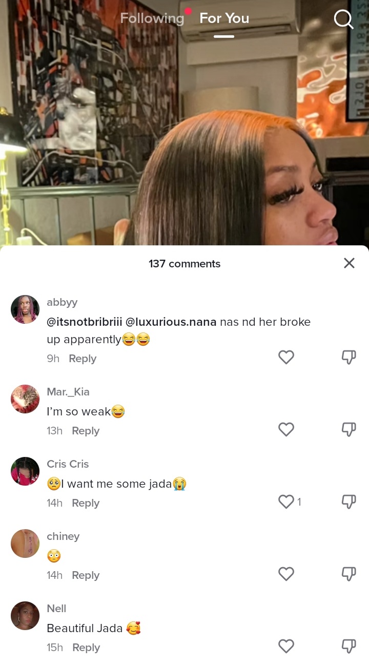 Jada Kingdom Posts Naked Picture On Tiktok Fans Question If She Broke