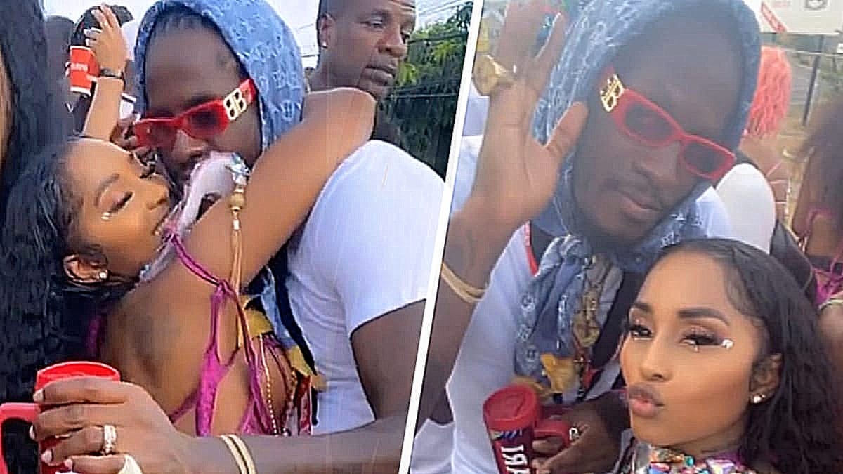 Aidonia and Kimberly Grind on Each Other at Carnival - Watch Videos