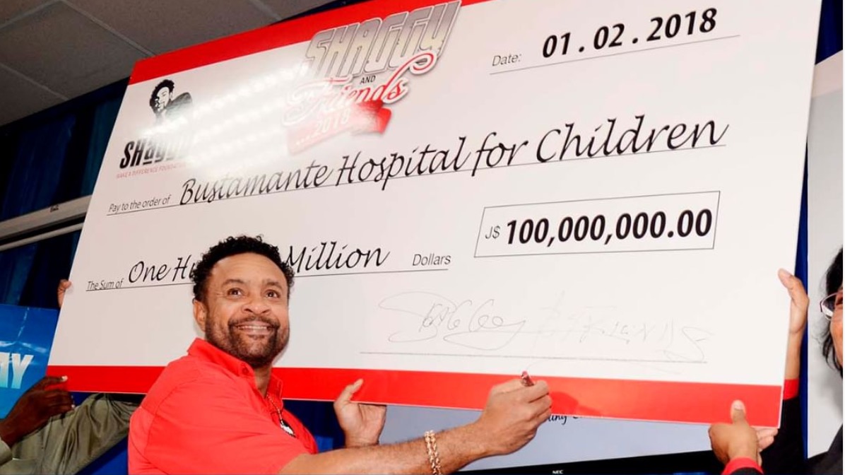 Shaggy's Foundation Gives The Controversial $100 Million Raised To Bustamante Hospital For Children