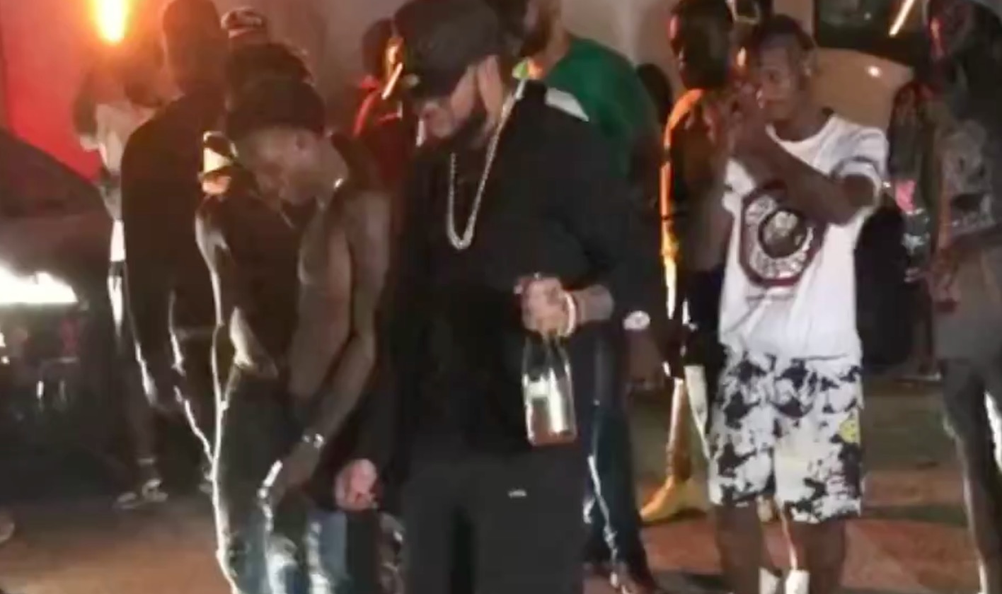 WATCH: Tommy Lee Sparta, His Son and Skeng On Set Of Their Latest Music Video