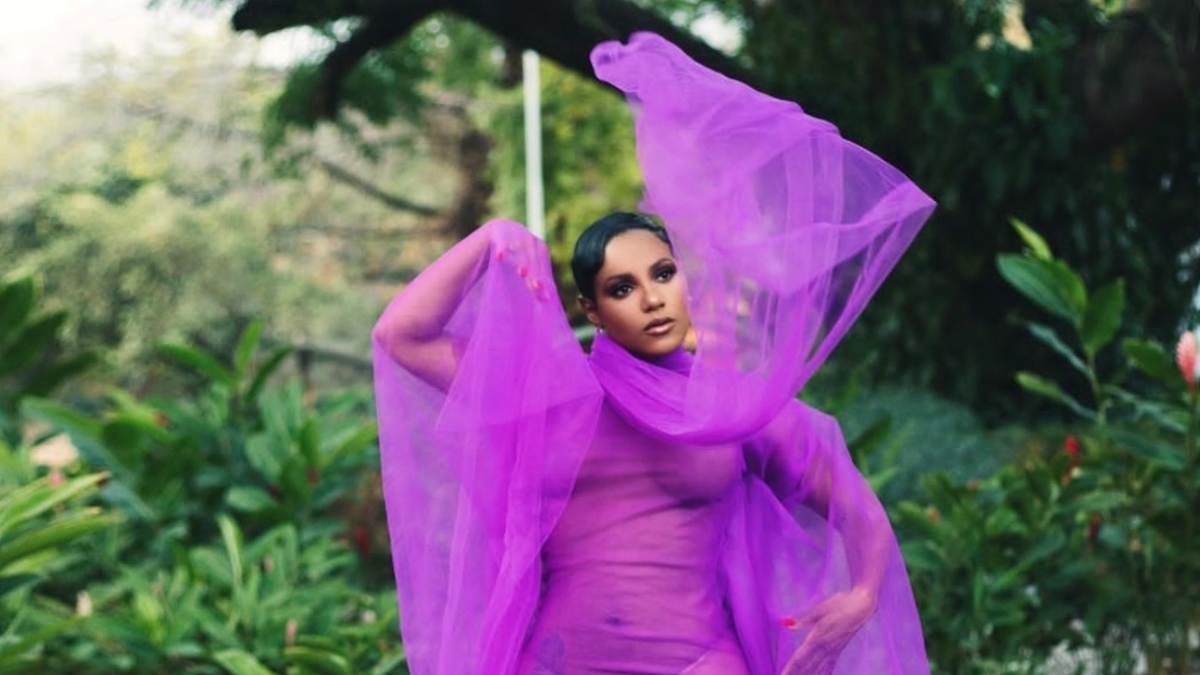 Ishawna Stuns in Purple-Themed Photoshoot - See Pics
