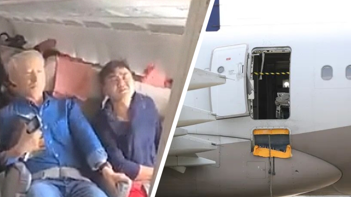 Passenger Opens Emergency Exit Door While Plane is in Mid-Air - Watch Video