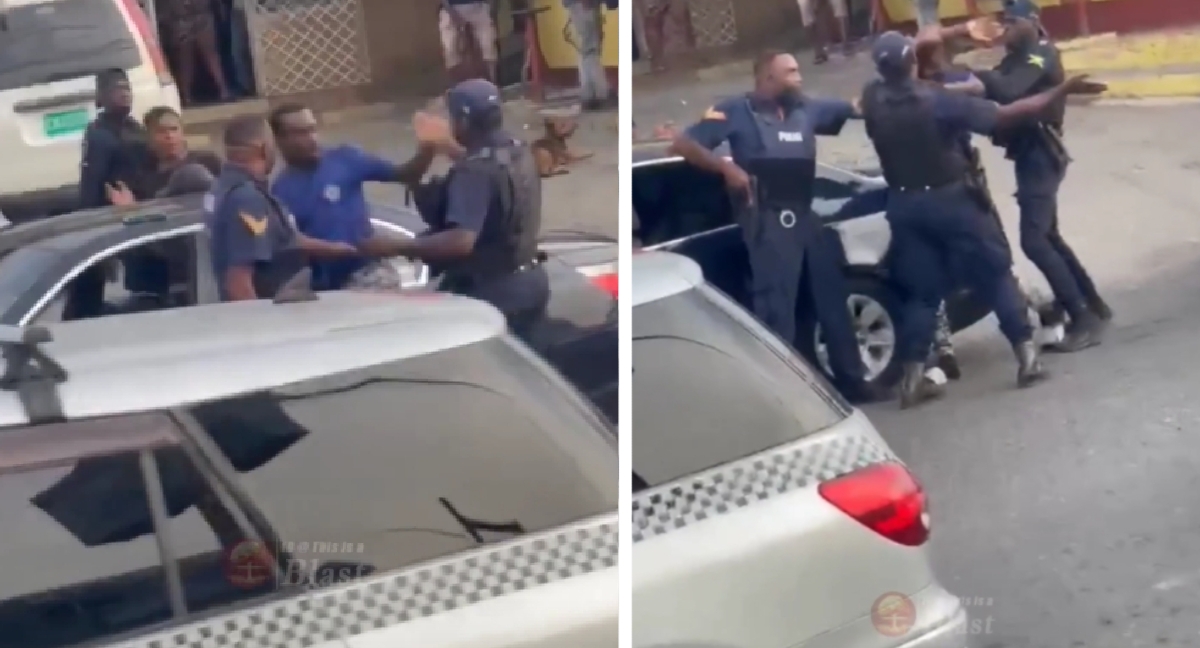 Police Beat Man and Step on His Throat in Old Harbour - Watch Video