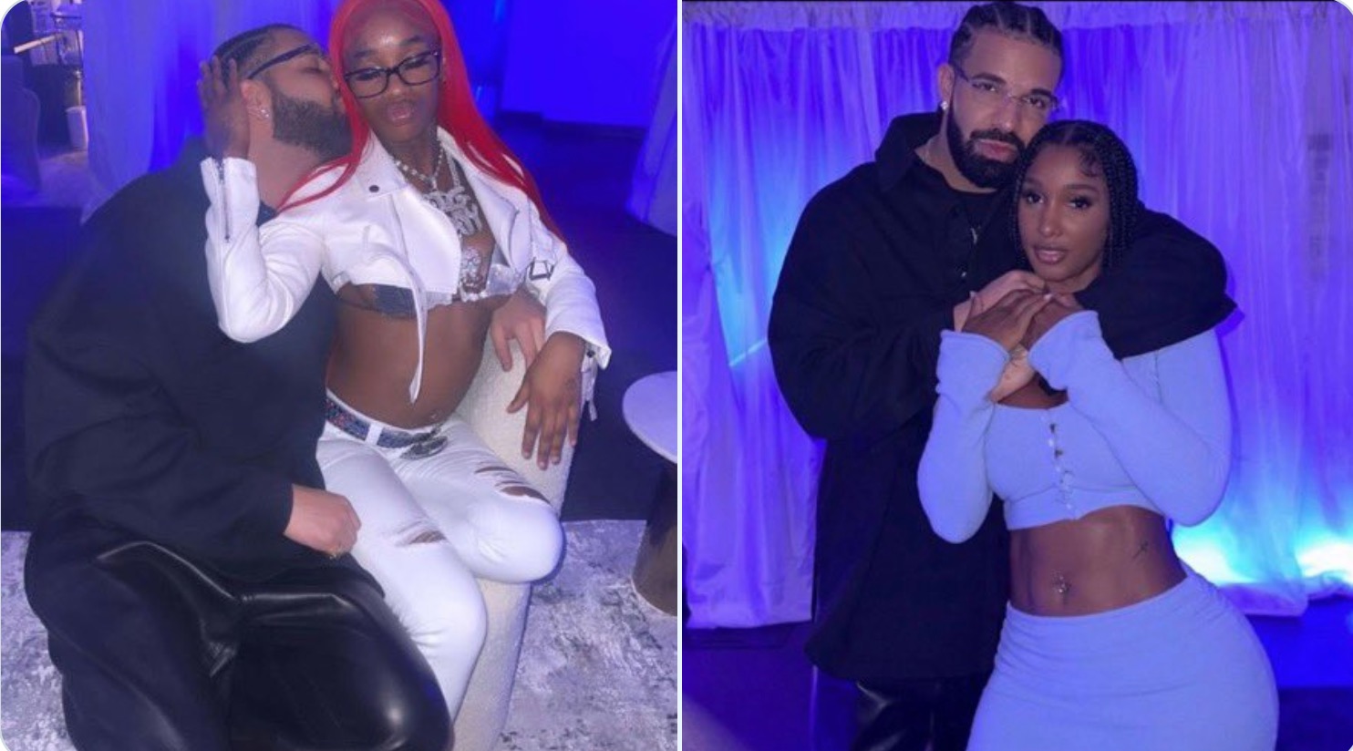 Drake Balling With Sexyy Red and Bernice Burgos