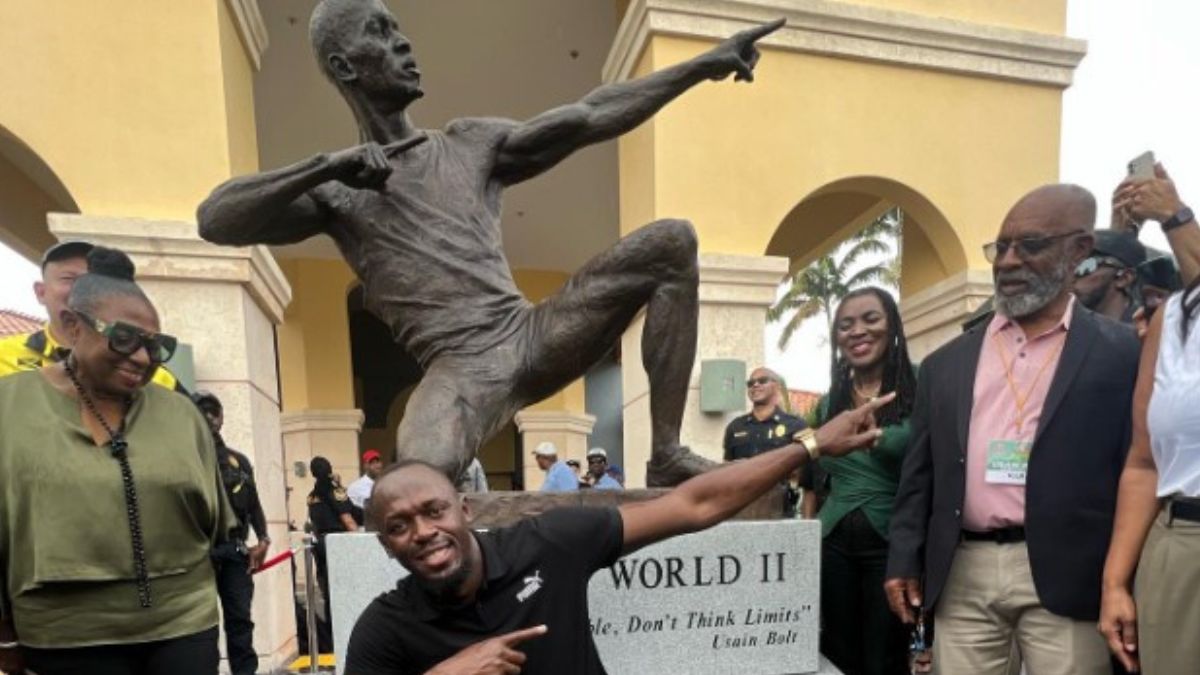 Usain Bolt Honoured with Statue in Florida - See Photos and Watch Videos