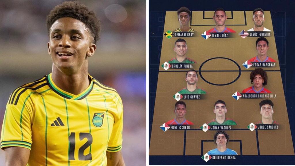 Reggae Boy Demarai Gray Only Jamaican Included in CONCACAF Gold Cup Best XI