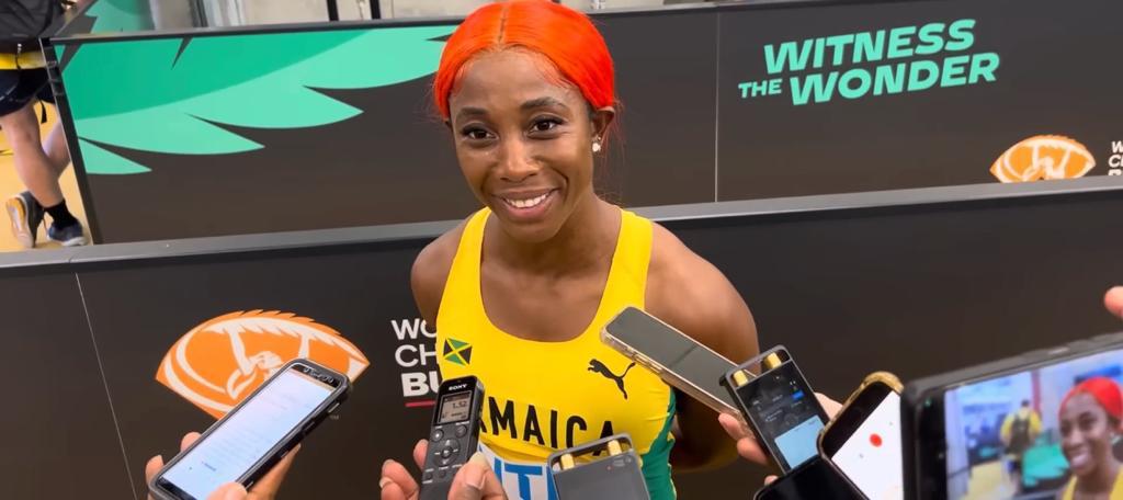 Fraser-Pryce Gives Amazing Reason for Her Bright-Coloured Hair at the World Championships - Watch Interview