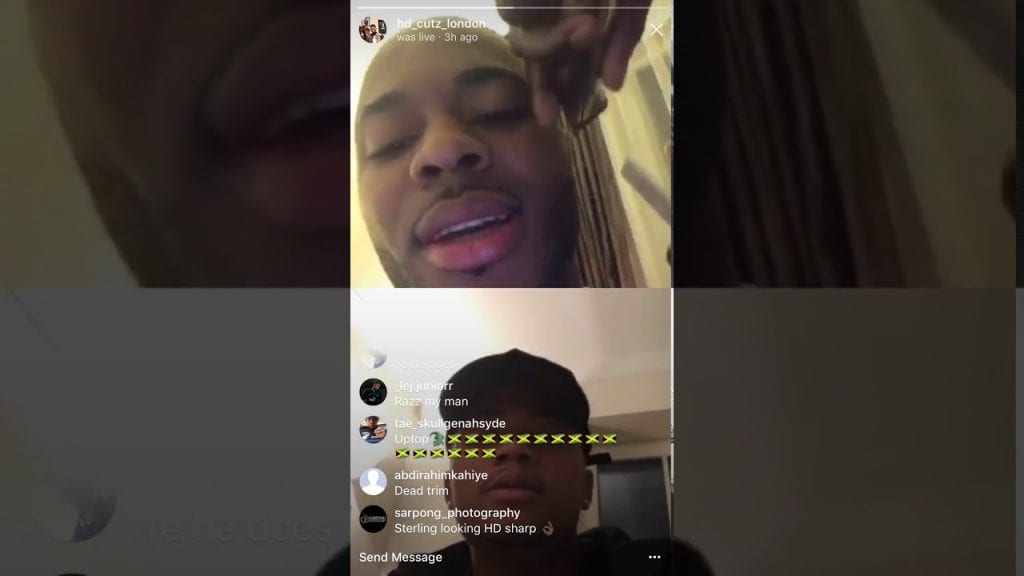 Raheem Sterling And Leon Bailey Here Running Jokes About Bolt On Instagram Live Video Yardhype 