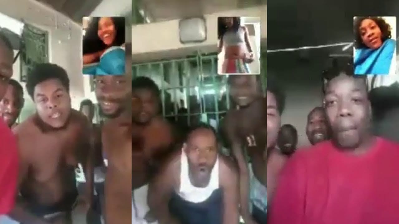 Sexy Jamaican girl here twerking for thirsty prisoners on LIVE Video pic
