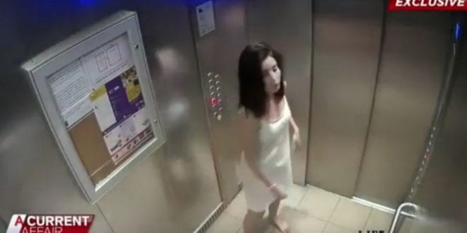 THIS Elevator visual shows Wife beating her self, then later blaming it ...