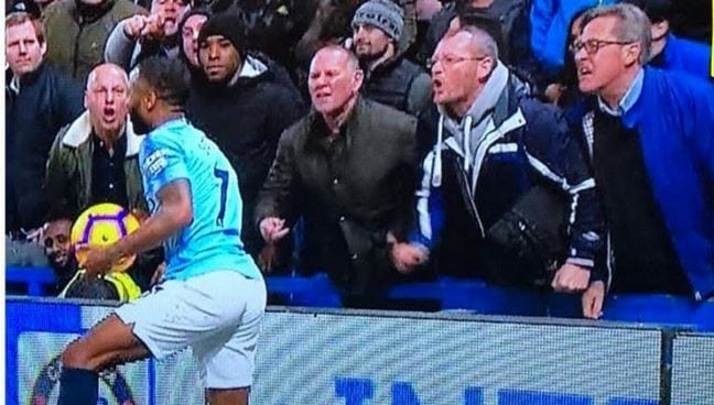 chelsea fans abuses sterling