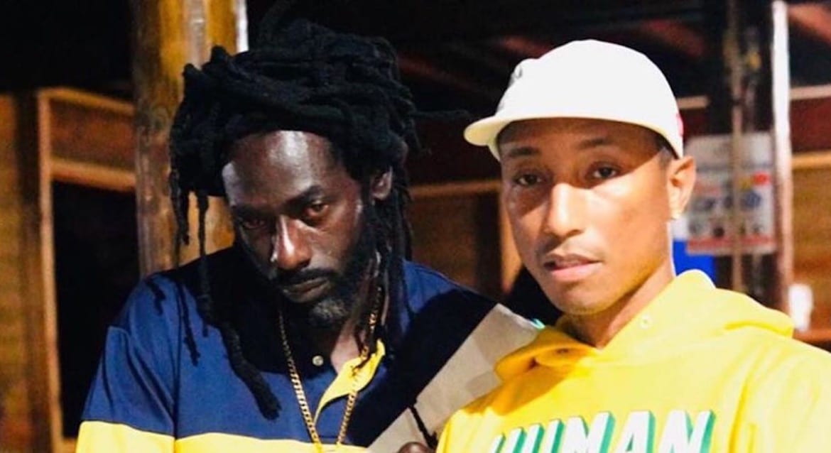 Buju Banton and Pharrell Williams in Jamaica Recording New Music