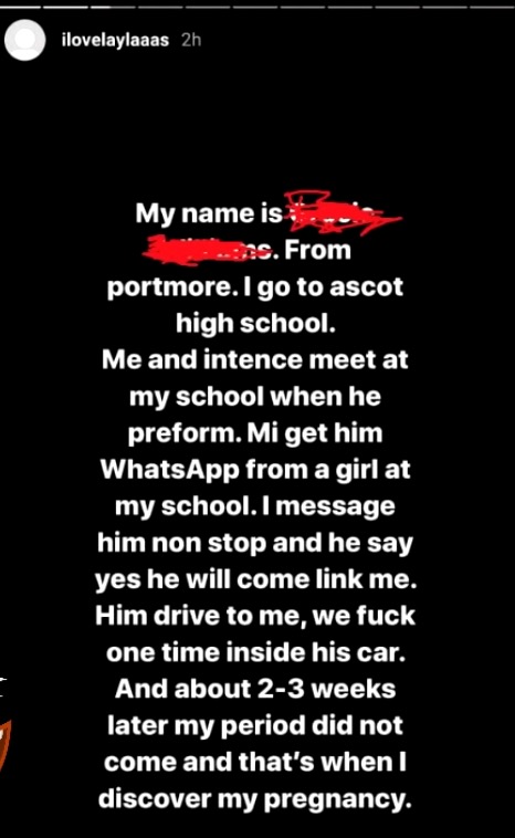 This School Girl Alleges that Intence got her Pregnant