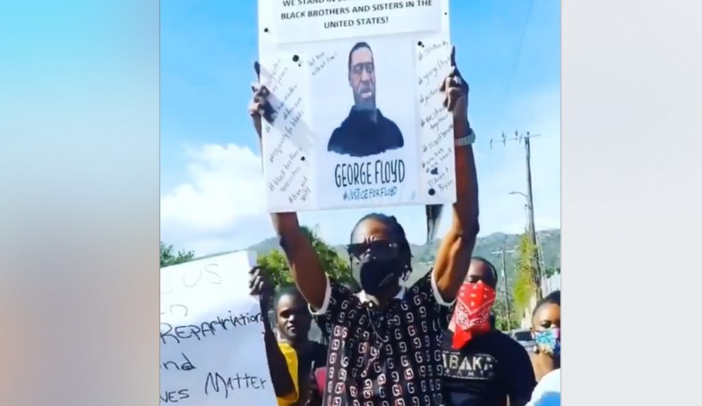 bounty killer protest at us embassy george floyd