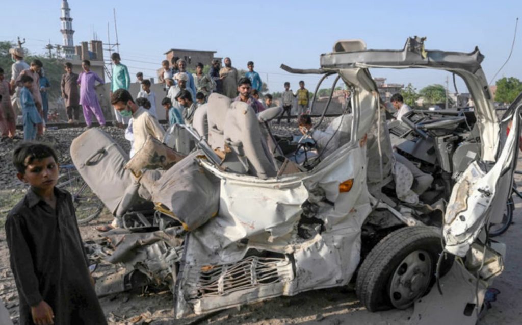 Pakistan Train and Van Collided Leaving 19 Pilgrims Dead
