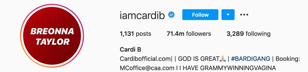 Cardi B Wears Pink, Heart-Shaped Hair on Instagram