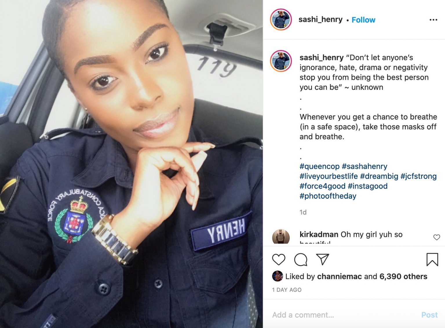 Check Out This Beautiful Female Police Officer Jamaicas Queen Cop