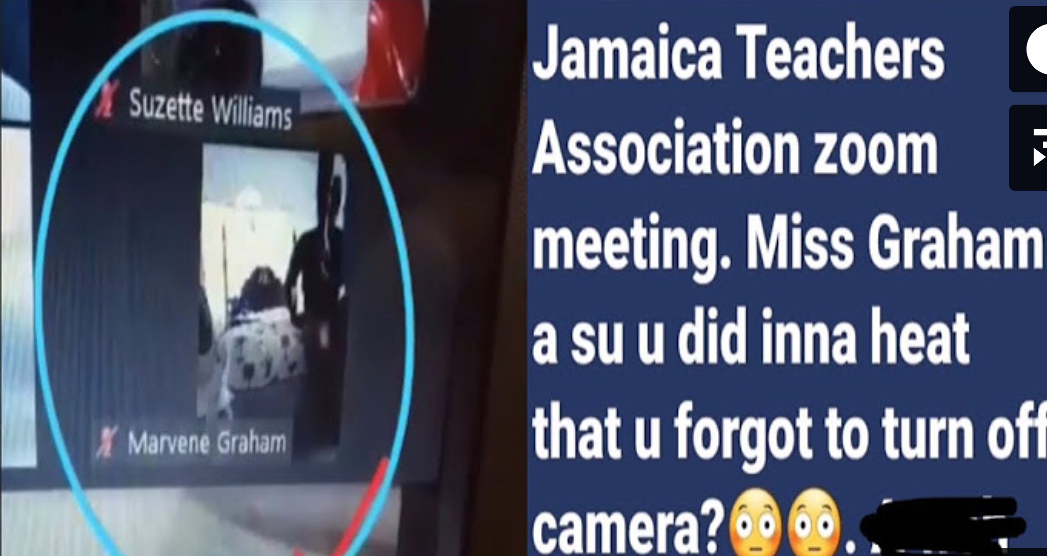 Jamaican Teacher Caught on Zoom Having Sex During Live Session - Video photo