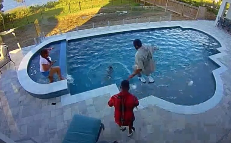 Nba Player Jumps Into Pool To Save Drowning Son Video Yardhype