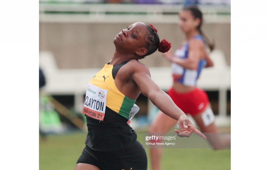 Tina Clayton Celebrates Gold Medal For Jamaica And Twin Sister Tia