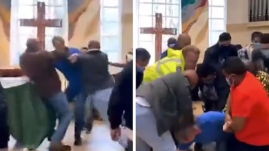 BRAWL in Church After Bishop Tells Man To Leave - Video