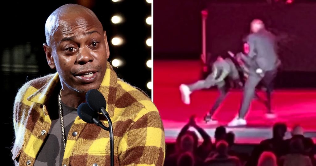 Comedian Dave Chappelle Attacked On Stage While Performing… See Footage