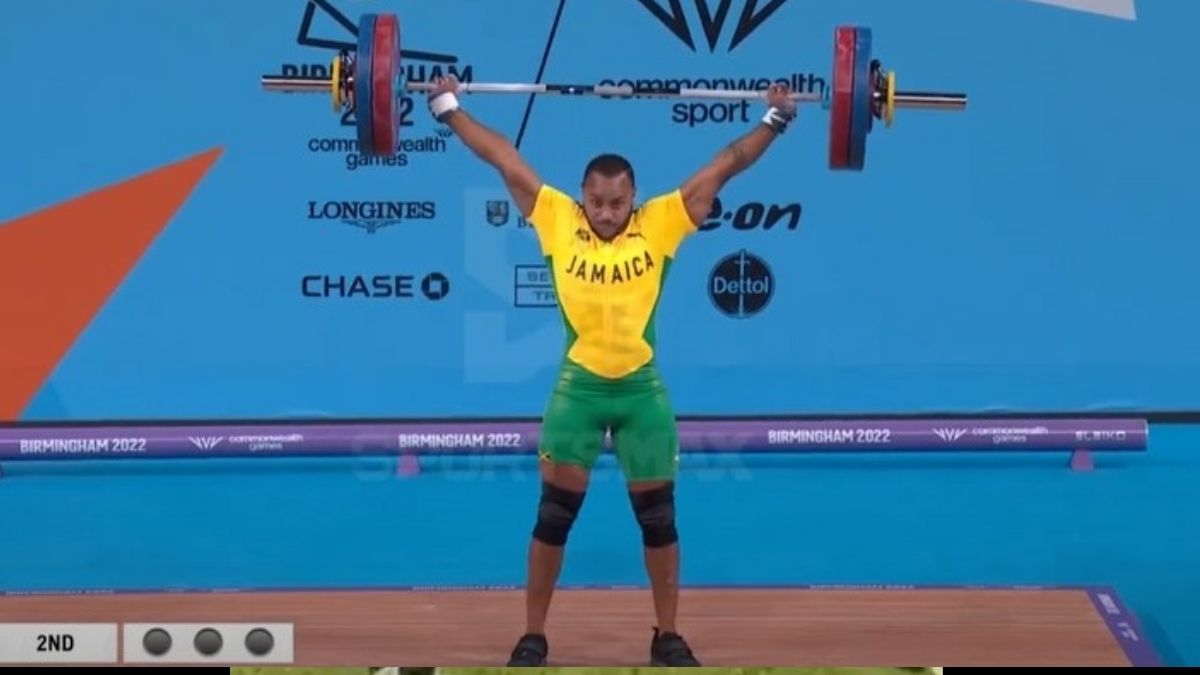 Omarie Mears Totals 273Kg In Mens 81Kg Weightlifting Commonwealth Games 2022