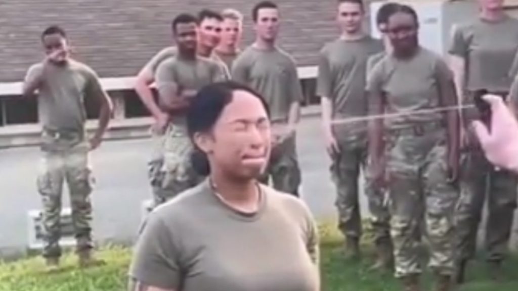 Female Soldiers Pepper Spray Training Goes Viral Watch Video Yardhype