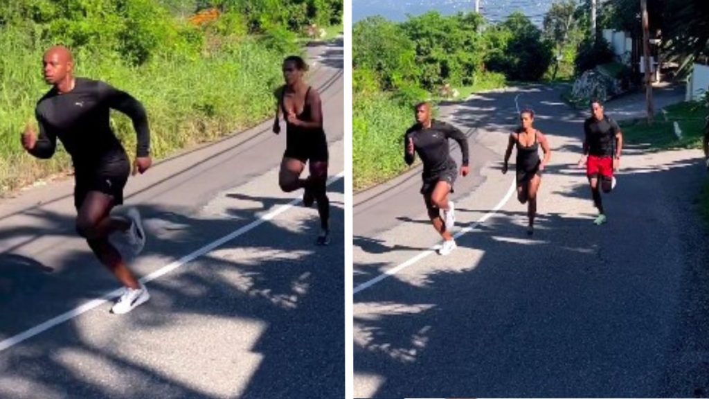 Asafa Powell and Wife Alyshia Make Impressive Sprint Uphill - Watch ...