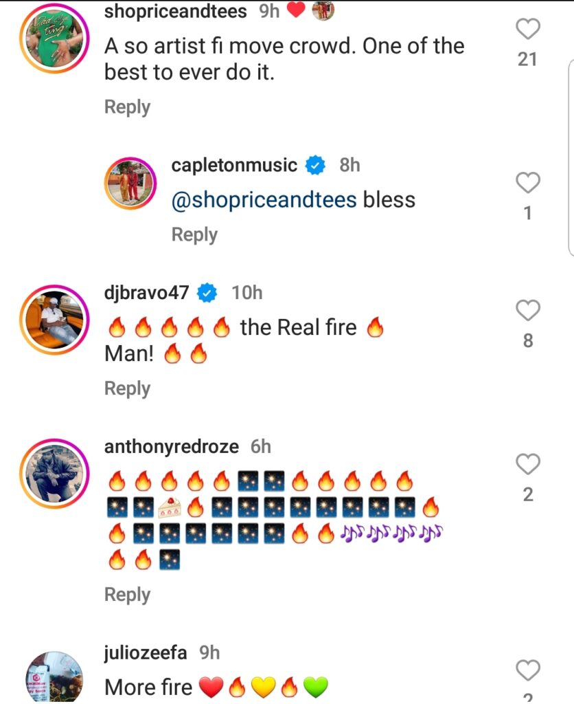 Capleton's Fans Comments