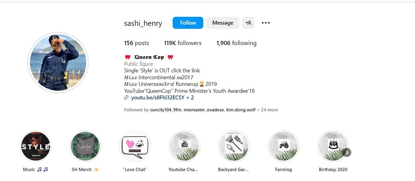 Sasha Henry Instagram