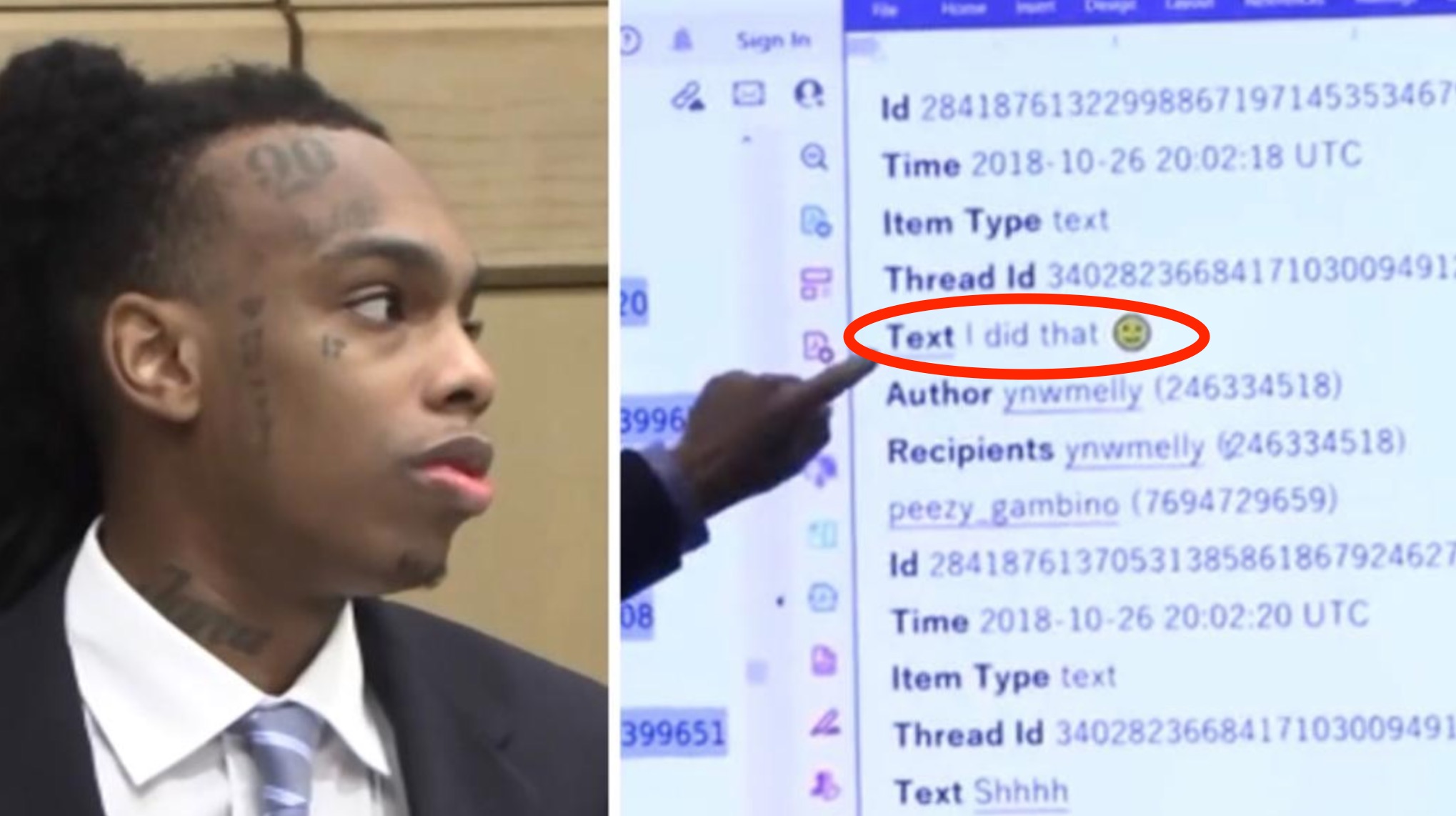 'I did that' YNW Melly Confessed to Double Murder in This Text Message According to The State in Closing Argument - Watch Video