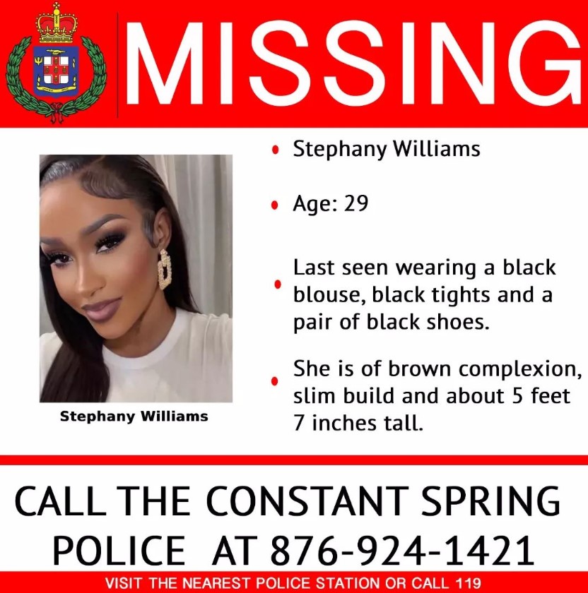 Stephany Williams missing report