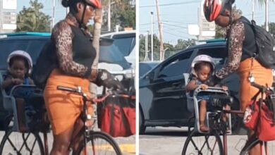 Super-mom cyclist