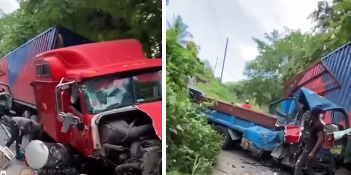 Massive Two-Truck Collision in St. Elizabeth - Aftermath Footage