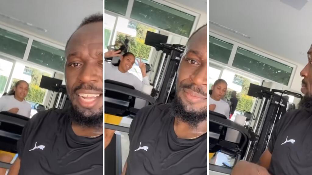 Usain Bolt and Kasi Share Footage From Their Intense Workout At The Gym