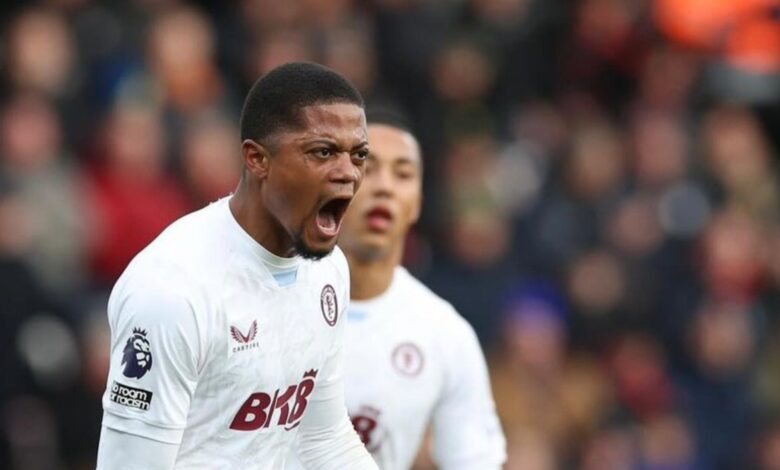 Leon Bailey Scores Stunning Curler for Aston Villa In 2-2 Draw