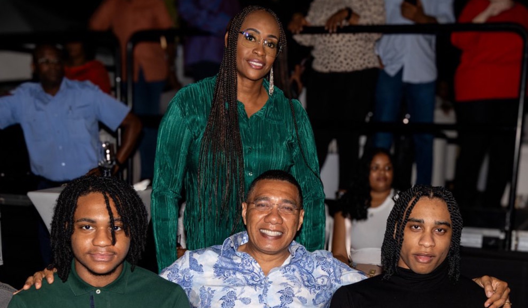 Jamaicans React To New Photos Of PM Holness Wife And 2 Sons 