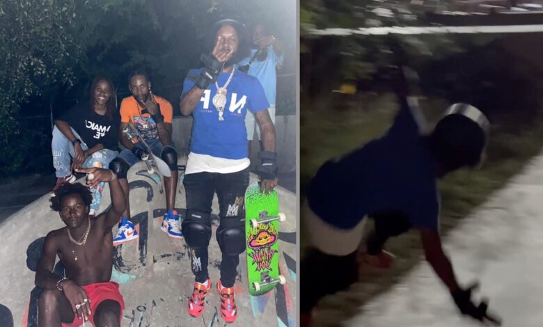 Popcaan Redeems Himself After Failing Attempt at Skateboarding - Watch Videos