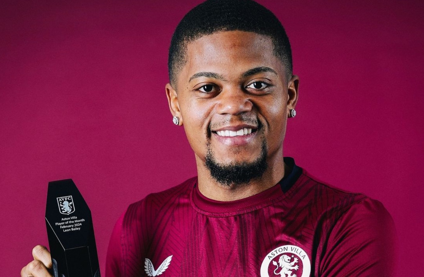 Leon Bailey Voted Player of the Month for Aston Villa
