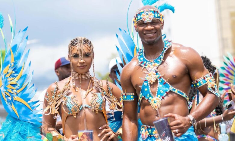 Asafa and Wife Alyshia at carnaval