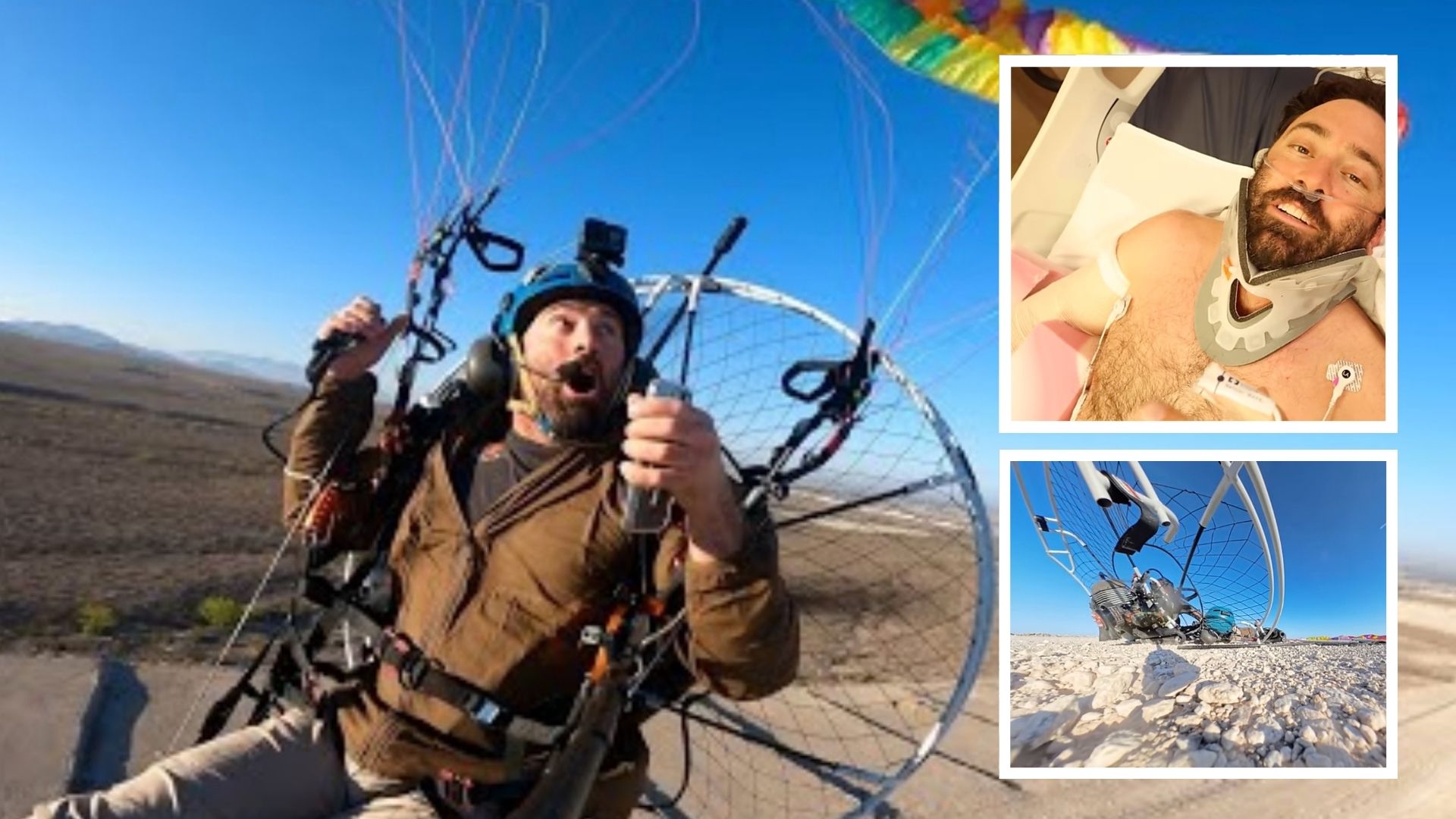Footage Shows Youtuber Falling from Sky: Breaking His Neck, Back, Pelvis and Arm - Watch Video