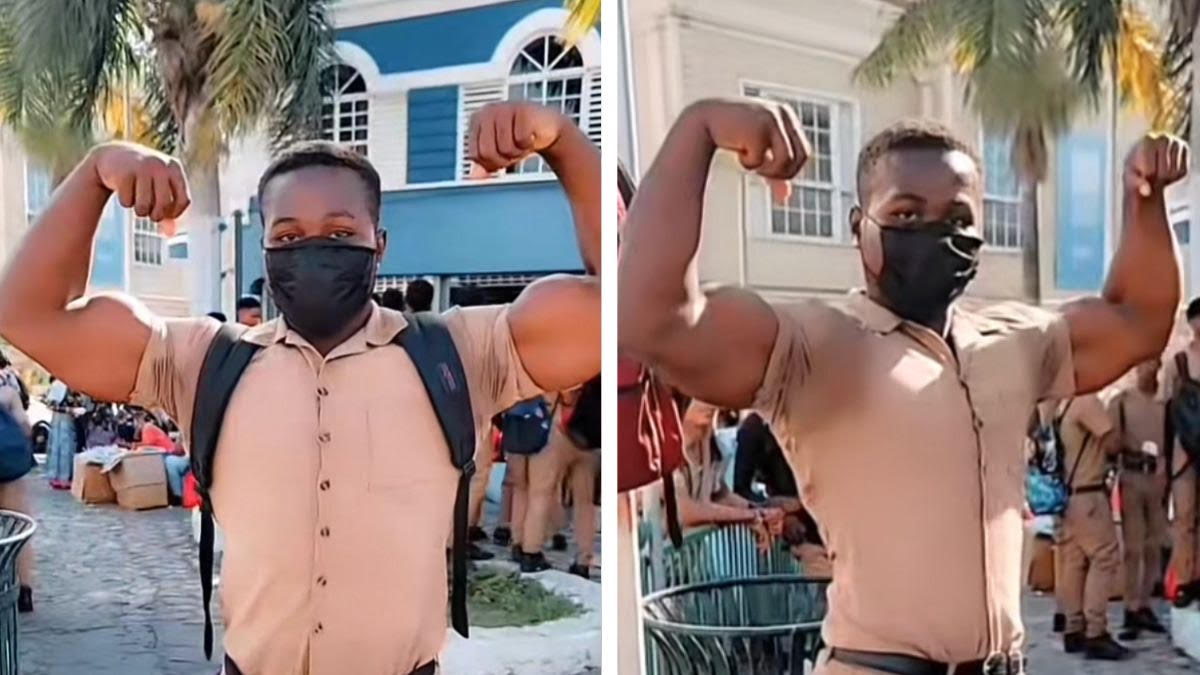 Jamaican Student Wows Social Media, Showcasing His Muscular Bodybuilding Physique – Watch Videos