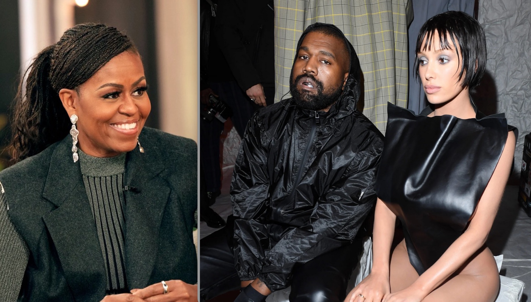 Ye Fantasizes about Threesome with Michelle Obama and Bianca Censori