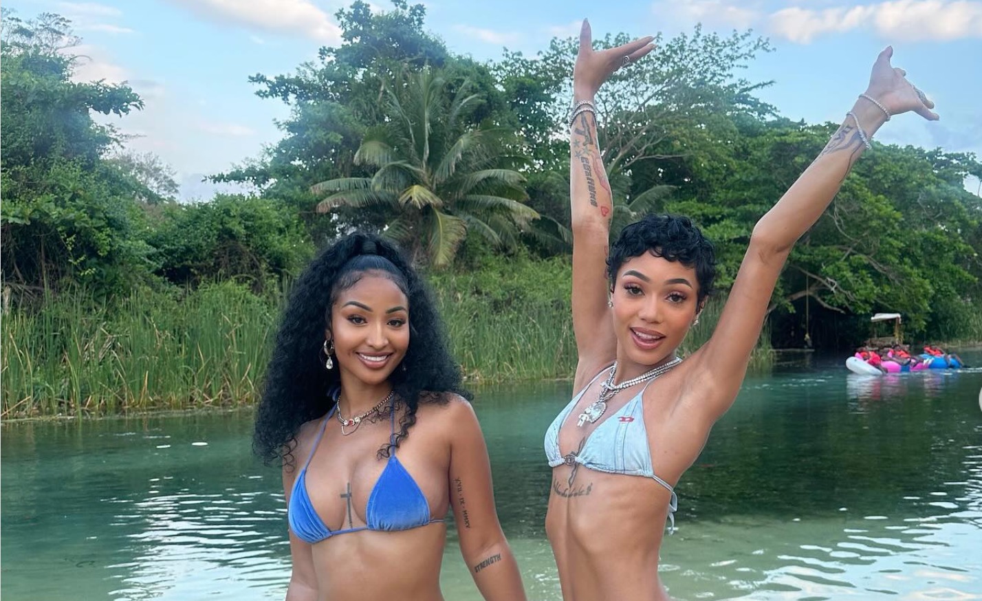 Shenseea Brought Coi Leray to a Beach in Jamaica - See Photos and Video
