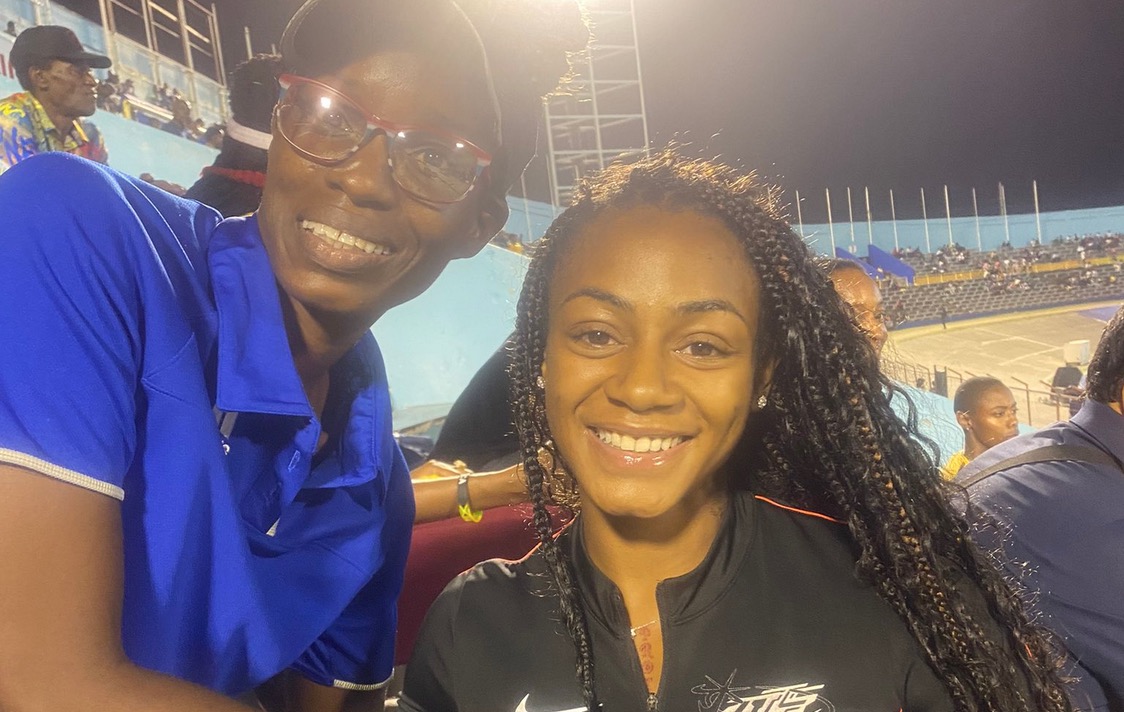Sha’Carri Richardson in Bleachers at Jamaica Athletics Invitational (JAI)
