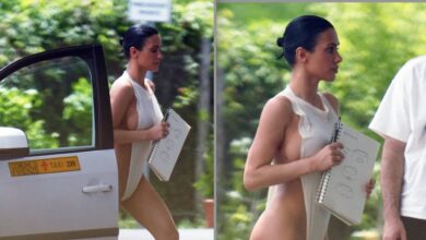 Bianca Censori Turns Heads Wearing Skimpy Swimsuit To Meeting - See Photos