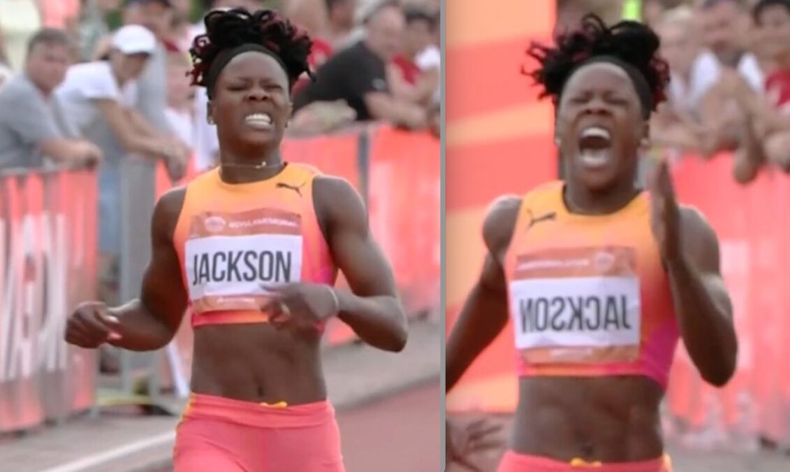 Shericka Jackson Seemingly Hurt During Race In Hungry