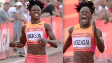 Shericka Jackson Seemingly Hurt During Race In Hungry