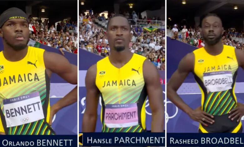 Rasheed Broadbell, Orlando Bennett and Hansel Parchment